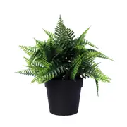 Small Potted Artificial Persa Boston Fern Plant UV Resistant 20cm