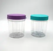 Craft Storage Containers With Dividers Lot of 2 Purple & Teal