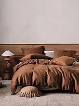 Linen House Nimes Cinnamon KB Quilt Cover Set