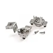 | Concealed Cabinet Hinge | 1-1/4 inch (32 mm) Overlay Hinge | Nickel | 2 Pac...