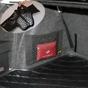 1x Car SUV Back Rear Seat Elastic String Net Mesh Storage Bag Pocket Cage Black (for: Subaru)