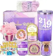 70th Birthday Gifts For Women, Gifts for 70 Year Old Woman, Best Cool Gifts for 21 with 49 Years Experience, Happy 70th Birthday Basket Gifts Box for Grandma Mom Wife Aunt Best Friends Sister Bestie