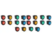 20PCS LED Light Round Rocker Switch 3 Pin 2 Gear 20mm Car LED Light On Off.