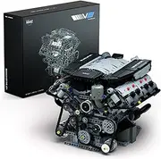 Nifeliz V8 Engine Building Set, Exclusive Advanced Collector's Engine Model, Physical Science Experiment Toy for Adults, Home or Office Décor (2725 PCS, NF10287)