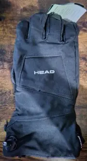 HEAD Men's Hybrid Waterproof Sorona Ski Insulated Gloves - Black, X-Large/XL
