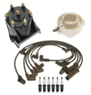 ACDelco Ignition Kit Distributor Rotor Cap Wire Spark Plugs for Chevy VIN W K29