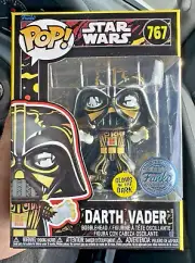 DARTH VADER GLOW FE 767 Funko Pop Vinyl New in Mint Box + Protector