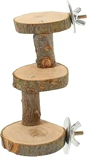 VANZACK Bird Cage Stand Rotating Platform Toys Natural Bird Toys for Parrots Small Animals