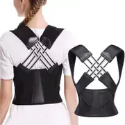 Shoulder Brace Belt for Women Men Adjustable Posture Corrector Low Back M