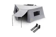 San Hima 180 Degree Awning With Side Wall Free-Standing Camping + "L" Bracket