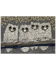 Liora Manne Frontporch Owls Night Doormat