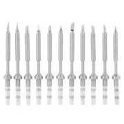 11Pcs Stainless Steel Soldering Iron Tips Replacement For TS100 Soldering Iron