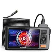 Sewer Inspection Camera, 1080P Dual Lens Endoscope Camera with Lights, 5" 50FT