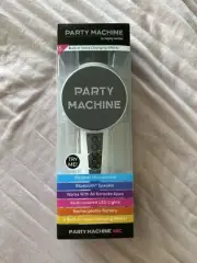 Party Machine by Singing Machine Karaoke Portable Bluetooth Speaker Microphone