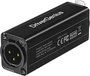 DriverGenius X-Shield | Single-Channel XLR Ground Loop Noise Isolator – Hum Eliminator for Audio Interfaces, Mixing Consoles, etc. (Passive, M/F) – Not Compatible with Phantom Power Microphones