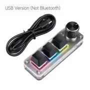 3/4 Key + 1 Knob Programmable RGB Lighting Macro Custom Gaming Keyboard Knob