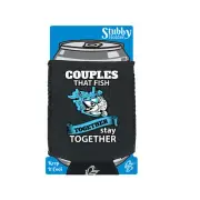 Fishing Couples That Fish Together - Novelty Funny Cooler Holders Stubby Holder