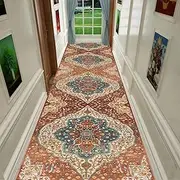 Carpet Runner for Hallway Kitchen Hall Stairs Narrow Runner Rug with Non Slip Backing Long Carpet Runners for Corridor Kitchen Entryway,0.6m x 6m
