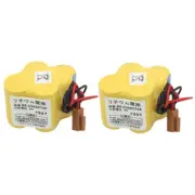 12X BR-2/3AGCT4A 6V PLC Battery For FANUC A98L-0031-0025 CNC Machine With Plug