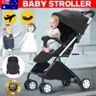 All Terrain Baby Pram Stroller Durable Foldable w/Bassinet & Sunshade for Travel