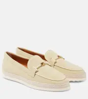 [Tod's] Tod's T Ring suede driving shoes AU 11 yellow