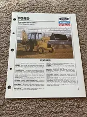 Ford 455c Tractor Loader Backhoe Sales Brochure Dealer