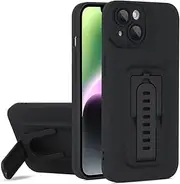 for iPhone 11 13 12 14 Pro X XS 14Pro 13Pro 7 8 Plus Case Bumper Phone Holder Protect Camera,Black,for iPhone 12 Pro Max
