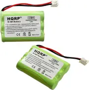 2x HQRP Phone Battery for Philips SJB2142 SJB2142/17 SJB2142/37 RCA Visys 25110