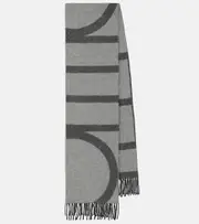 [Toteme] Toteme Striped wool scarf One Size grey