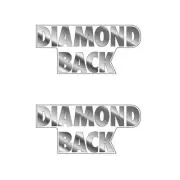 Diamond back - Chrome - Seat decal set - Old school bmx