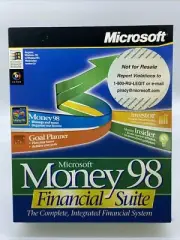 New SEALED Microsoft Money 98 Financial Suite Vintage PC Software Big Box CD-ROM