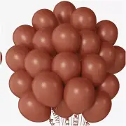 "ChocoGlow 12" Latex Balloons - Thick, Matte Brown Balloons for Memorable Celebr