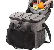 Deep Leave Isulate Croigne - Insulated Lunch Bag | Lightweight, Large Container, Partition Design for Grocery, Camping Easy Transport Special Organization Easy Transport