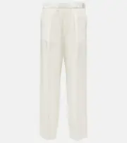 [Jil Sander] Jil Sander Satin straight pants AU 14 white