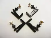 One Set (4 PIECES),Cello Fine Tuners, Black/ Gold Fine Tuner, For 4/4 3/4 Cello