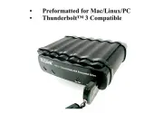 USB 3.2 Gen 2/eSATA FIPS 140-2 Level 2 HIPAA 256-bit AES Hardware Encrypted 8TB