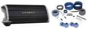 Crunch PZ2-2030.5D 5 Channel 2000w Class D Car Amplifier+Bass Remote+ Amp Kit