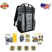Leakproof Insulated Backpack Cooler - 40 Can Capacity for Outdoor Adventures
