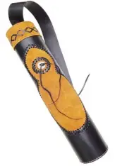 NEW TRADITIONAL FINE LEATHER BACK ARROW QUIVER HAND MADE ARCHERY PRODUCTS AQ-145