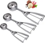 Cookie Scoop Set - Small/1 Tablespoon, Medium/2 Scoop- 3set-(4mm-5mm-6mm)