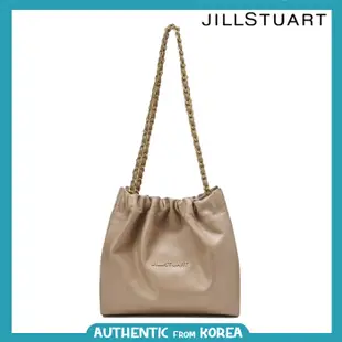 吉麗絲朵 Jill STUART FOR WOMEN [Coco chain] 米色牛皮抽繩鏈條單肩包 S