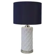 [Florabelle Living] Hampton Lamp Blue Shade By Shaynna Blaze