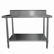 MixRite Work Bench with Splash-back 2400 x 600 x 900 mm WTS624B - WTS624B-SM