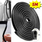 Car Window Protector Seal Weatherstrip Door Edge Glass Rubber Strip Sealing 5M (for: Porsche)