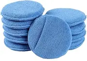 DENUVI 10pcs Car Microfibre Polishing Foam Sponge Wax Applicator Pads Soft Car Detailing Cleaning Pads Blue