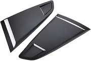 1/4 Quarter Car Rear Side Window Louver Side Vent Scoop Cover Trim Side Vent Scoop Cover Compatible for Ford Mustang 2015-2020 2Dr(Matte Black)