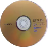 在飛比找Yahoo!奇摩拍賣優惠-SONY DVD-RW 4.7GB 可覆寫燒錄片,最高可覆寫