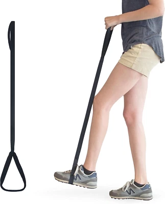 RMS 42 Inch Long Leg Lifter - Durable & Rigid Hand Strap & Foot Loop - Ideal Mob