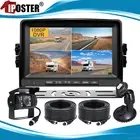 9" AHD Monitor Car 4PIN Reversing Camera 2x10m Kit DVR 1080P 12-24V Splitscreen