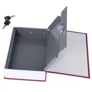 (M Red)Diversion Book Safe Imitation Books Stainless Steel Liner